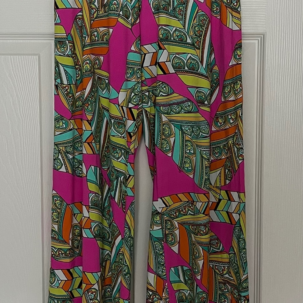 Trina Turk Abstract High Waist Swim/Beach Pants S